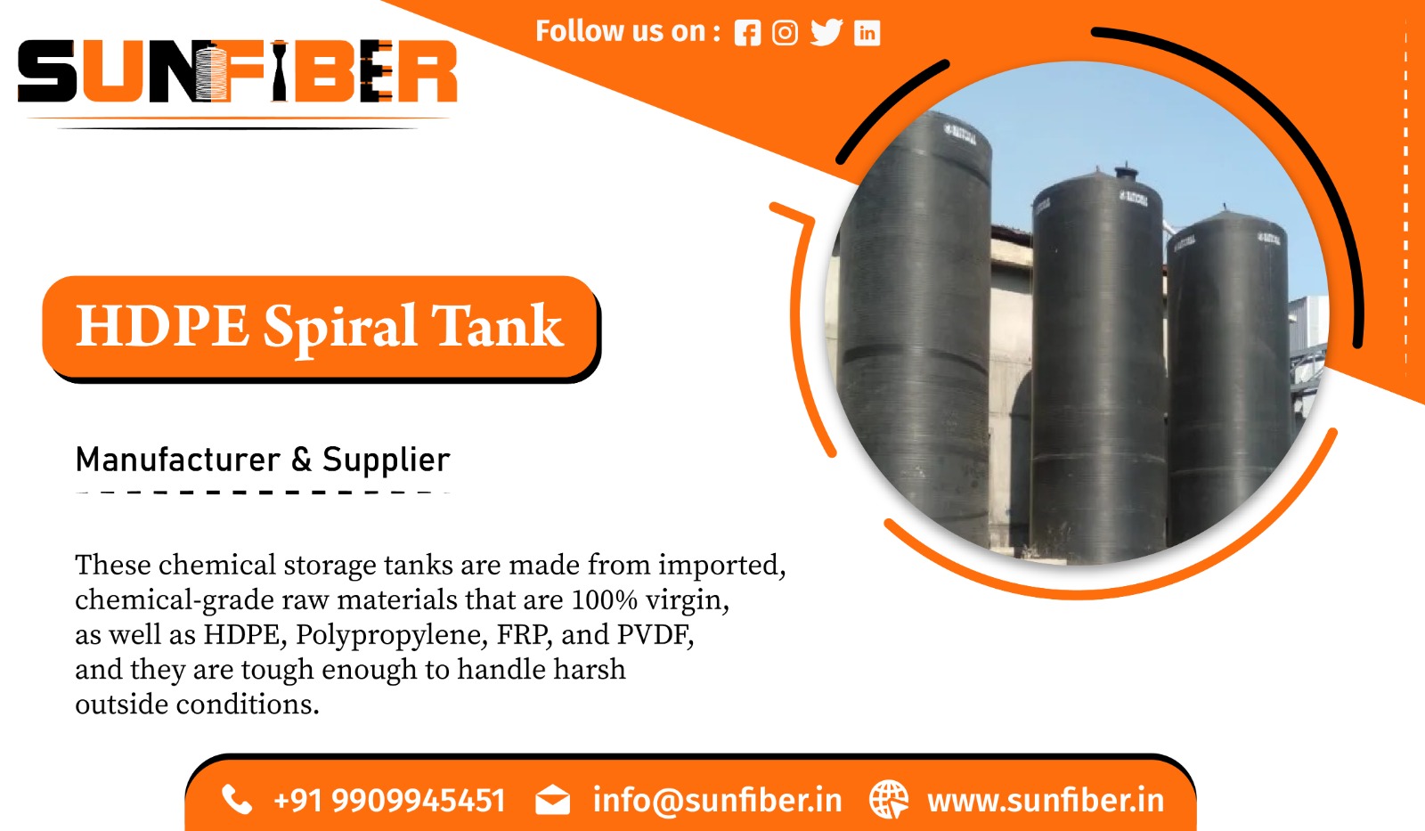 HDPE Spiral Tank Manufacturer in Maharastra