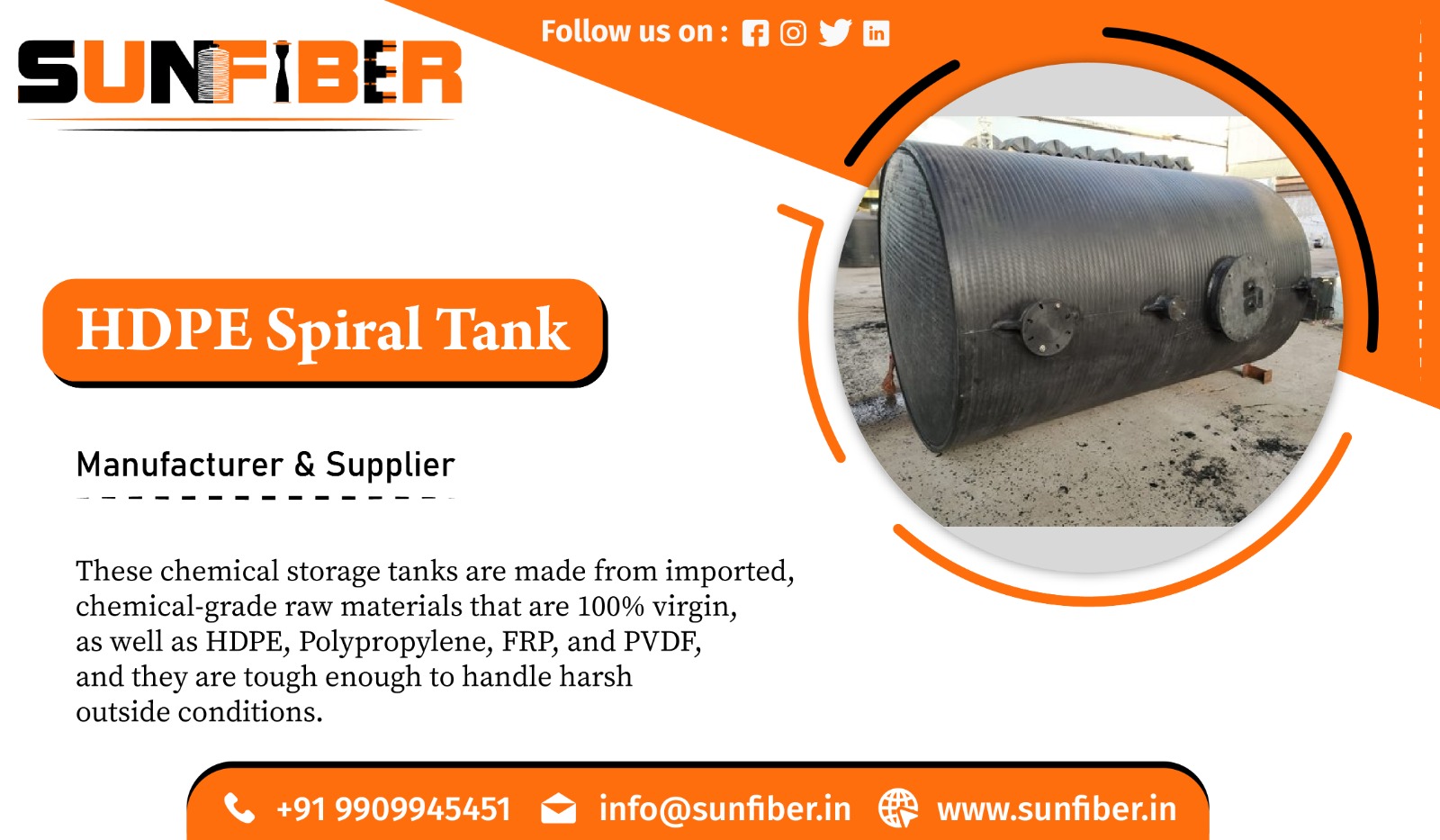 HDPE Spiral Tank Manufacturer in Maharashtra