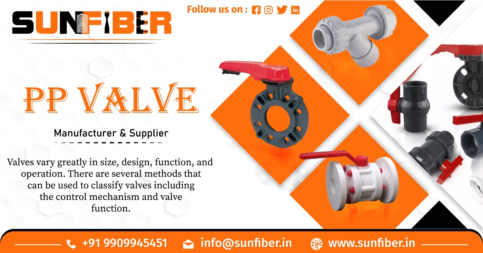 PP Valves Supplier in Bangalore