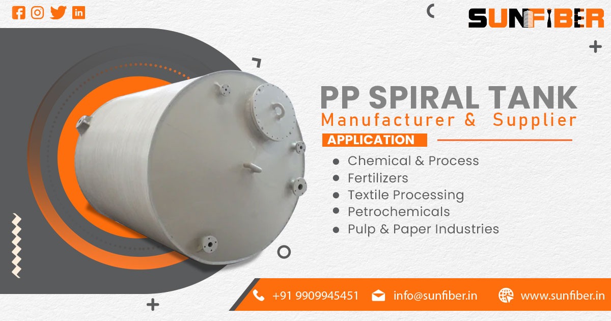 Supplier of PP Spiral Tanks in Mathura