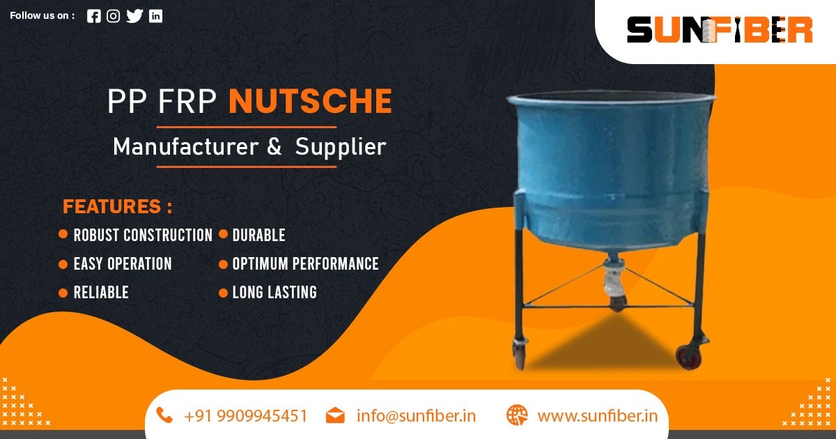 PP FRP Nutsche Manufacturer in Haryana