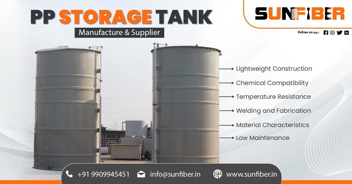 PP Storage Tank Supplier in Gujarat