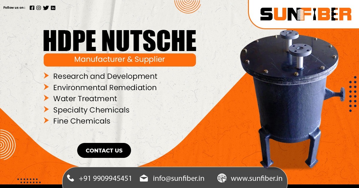 Supplier of HDPE Nutsche in Punjab