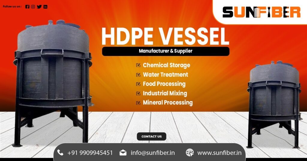 Supplier of HDPE Vessels in Bangalore - SunFiber