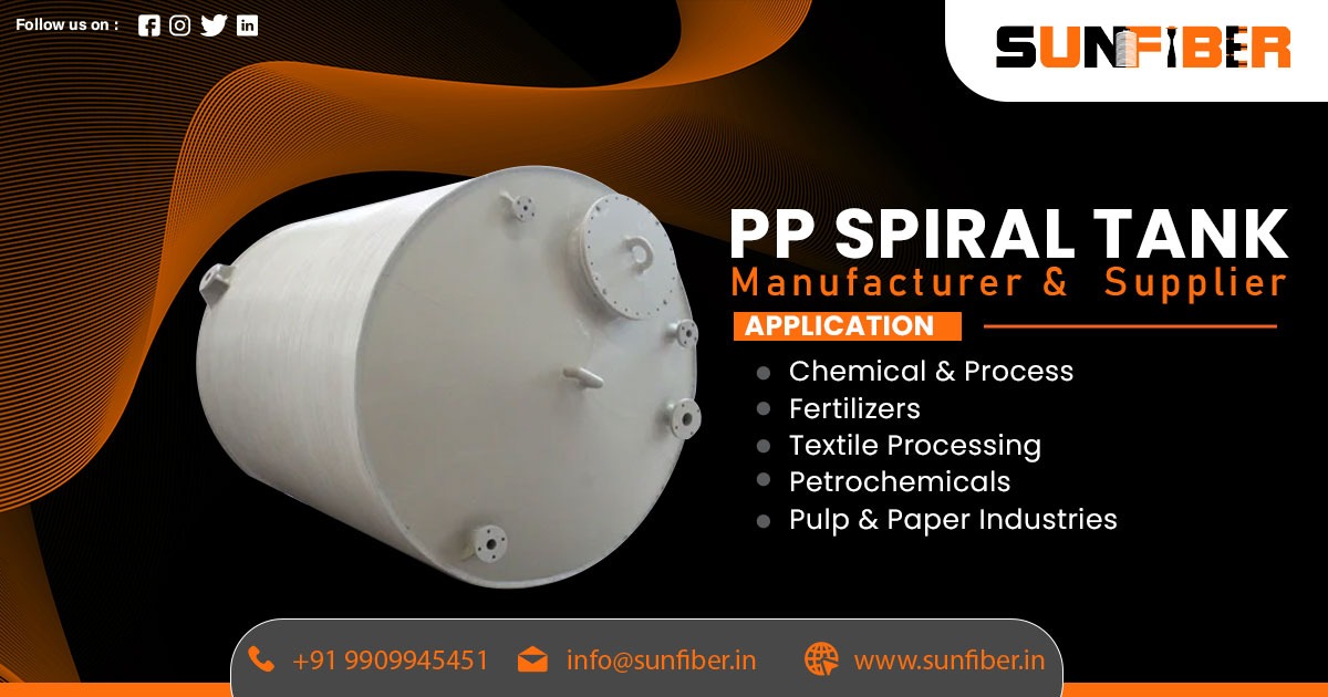 Supplier of PP Spiral Tank in Punjab