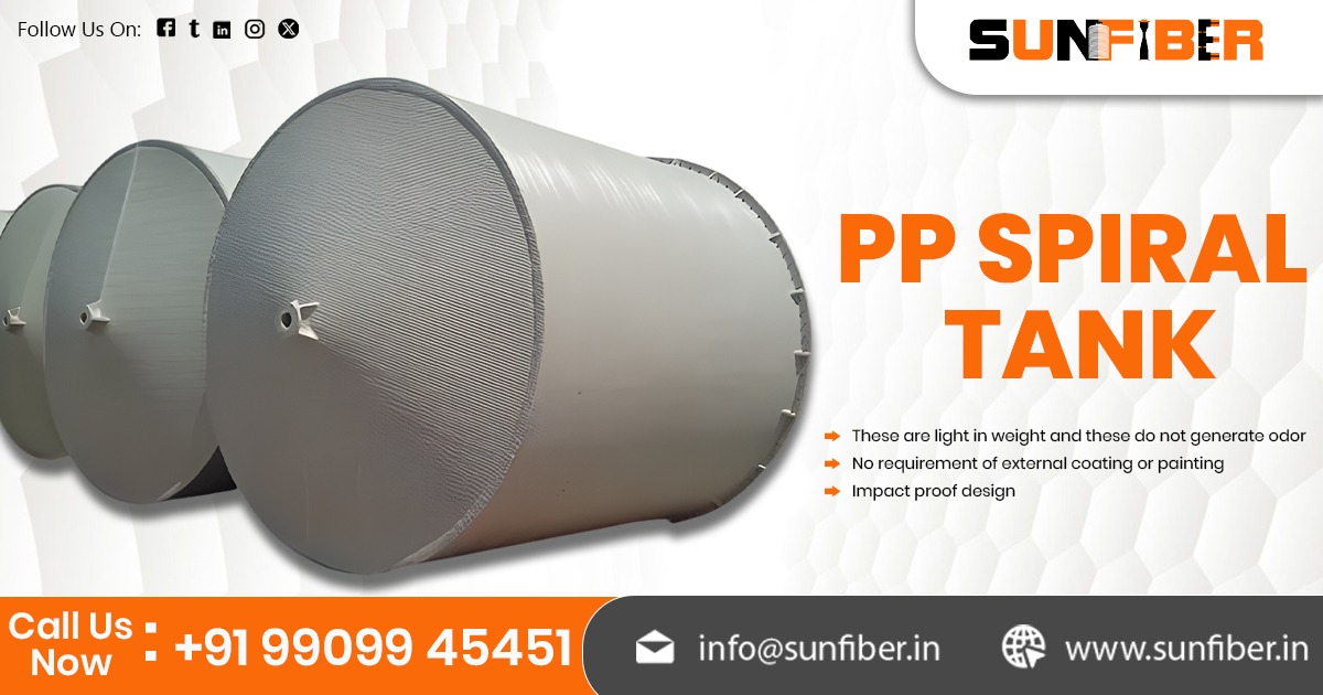 PP Spiral Tank Supplier in Chandigarh