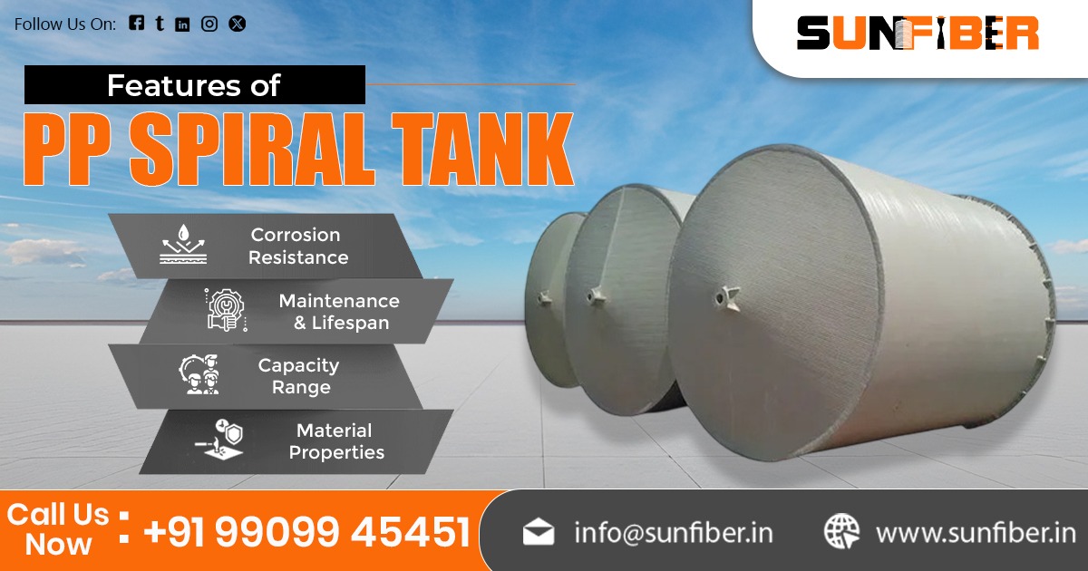 PP Spiral Tank Supplier in Jharkhand