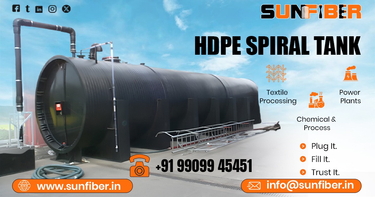 HDPE Spiral Tank in India