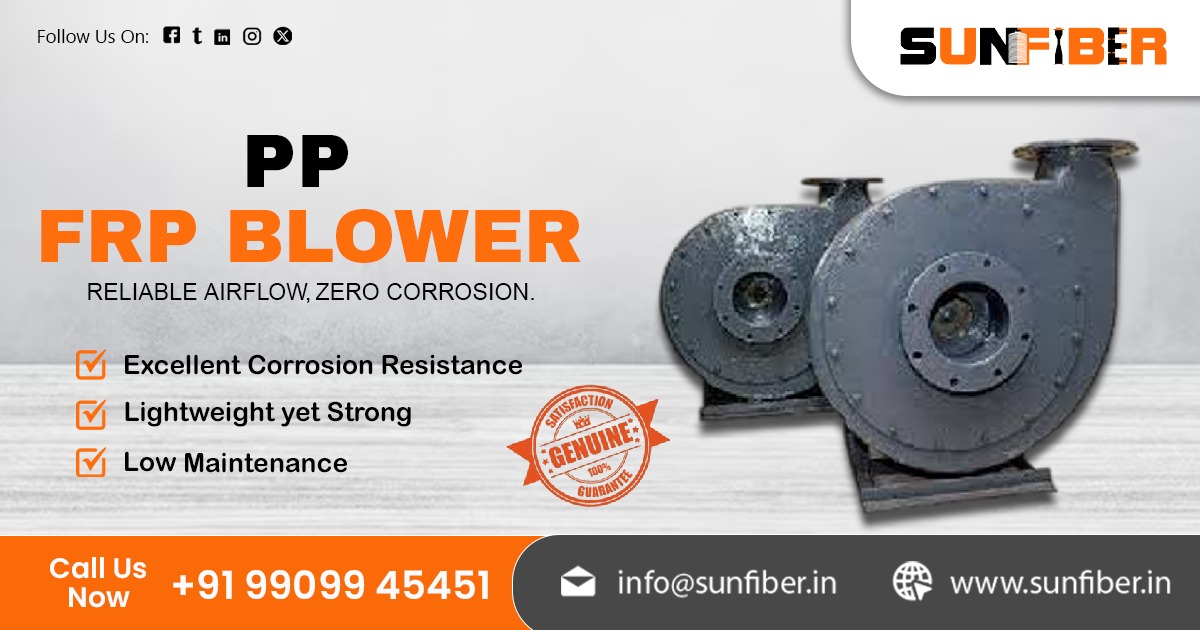 PP FRP Blower Supplier in India