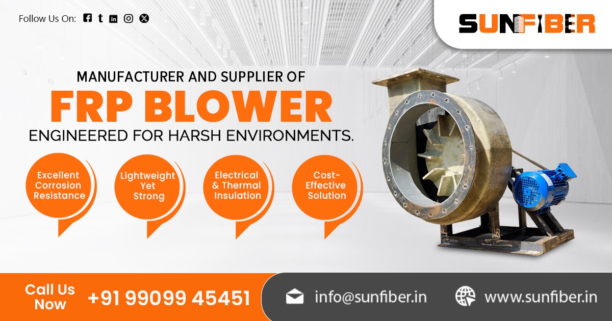 Supplier Of FRP Blower in India