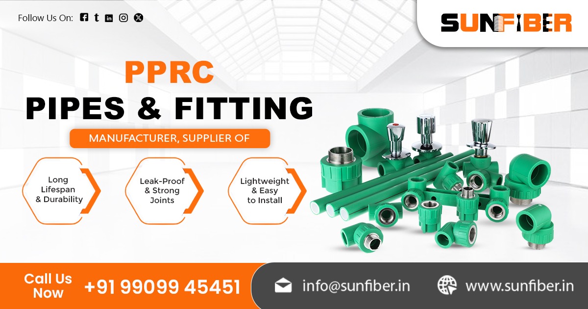 Supplier of PPRC Pipes and Fittings in India