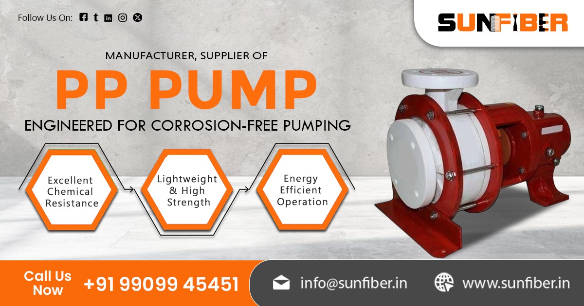 Supplier Of PP Pump in India