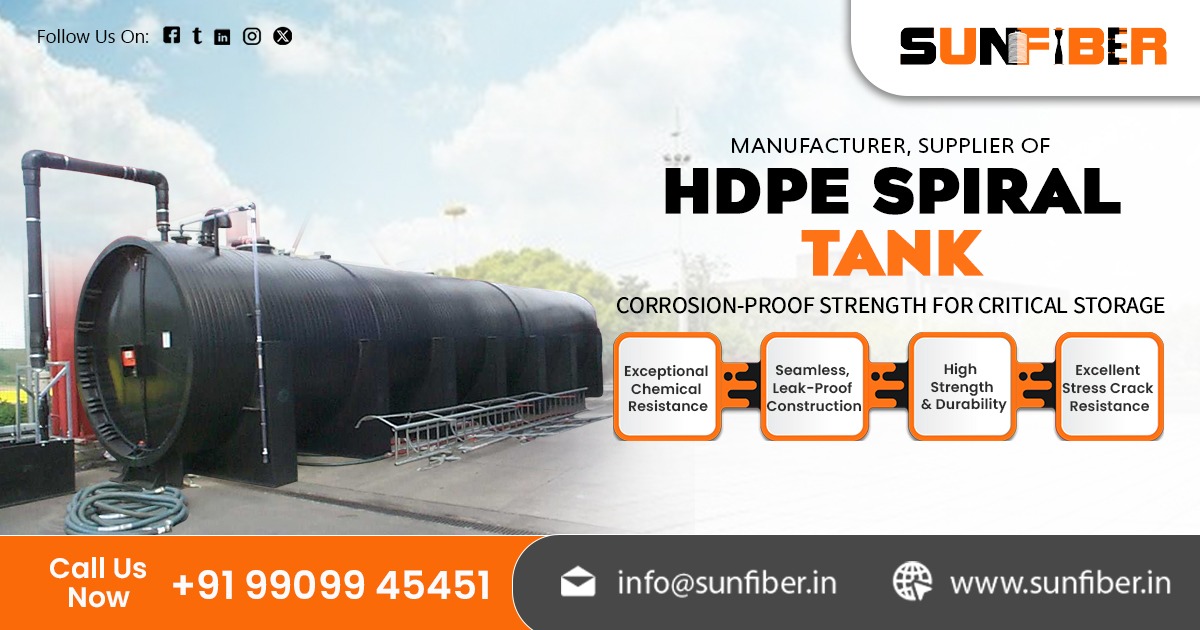 Supplier Of HDPE Spiral Tank in india