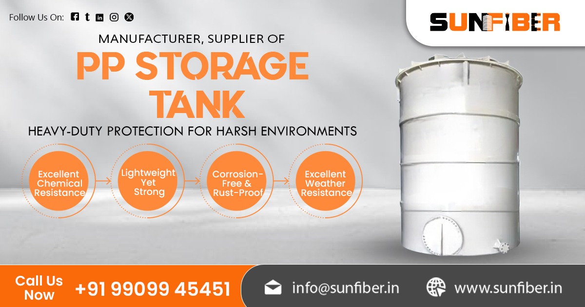 Supplier Of PP Storage Tank in India