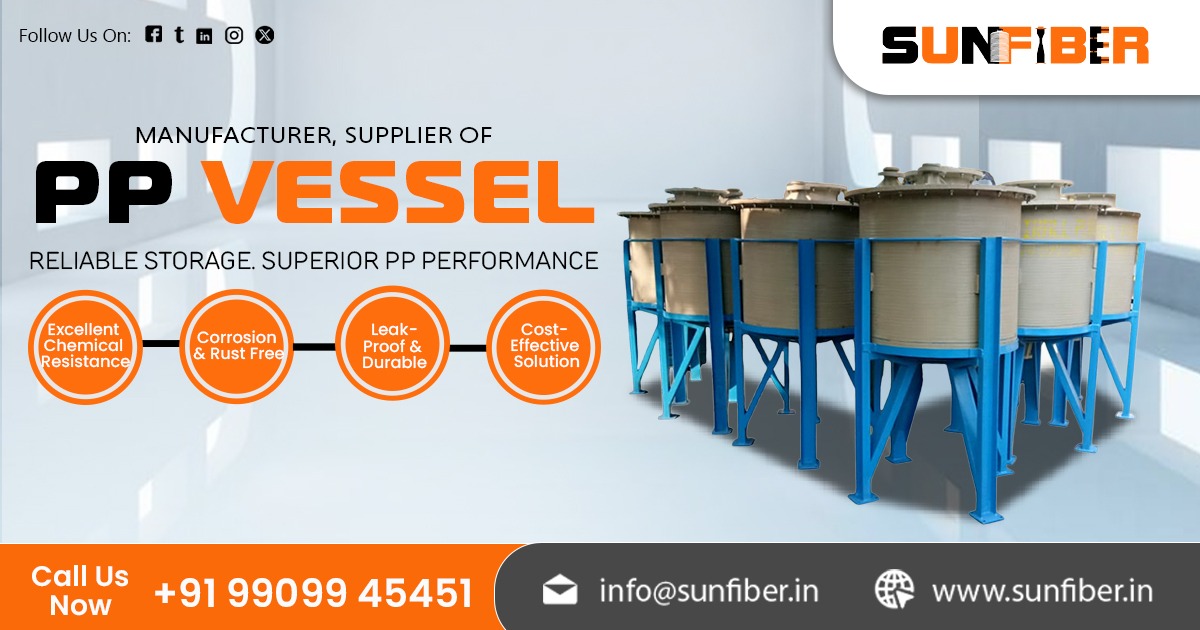 Supplier Of PP Vessel in India