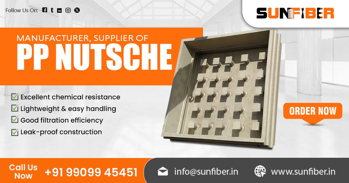Leading Supplier of PP Nutsche in India