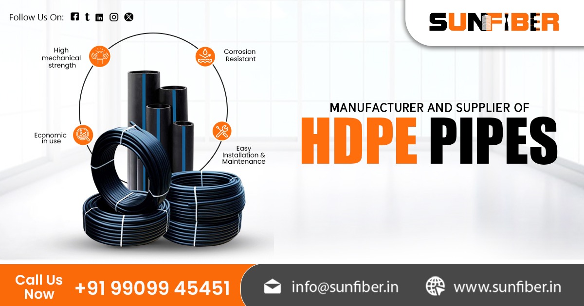 Leading Supplier of HDPE Pipes in India