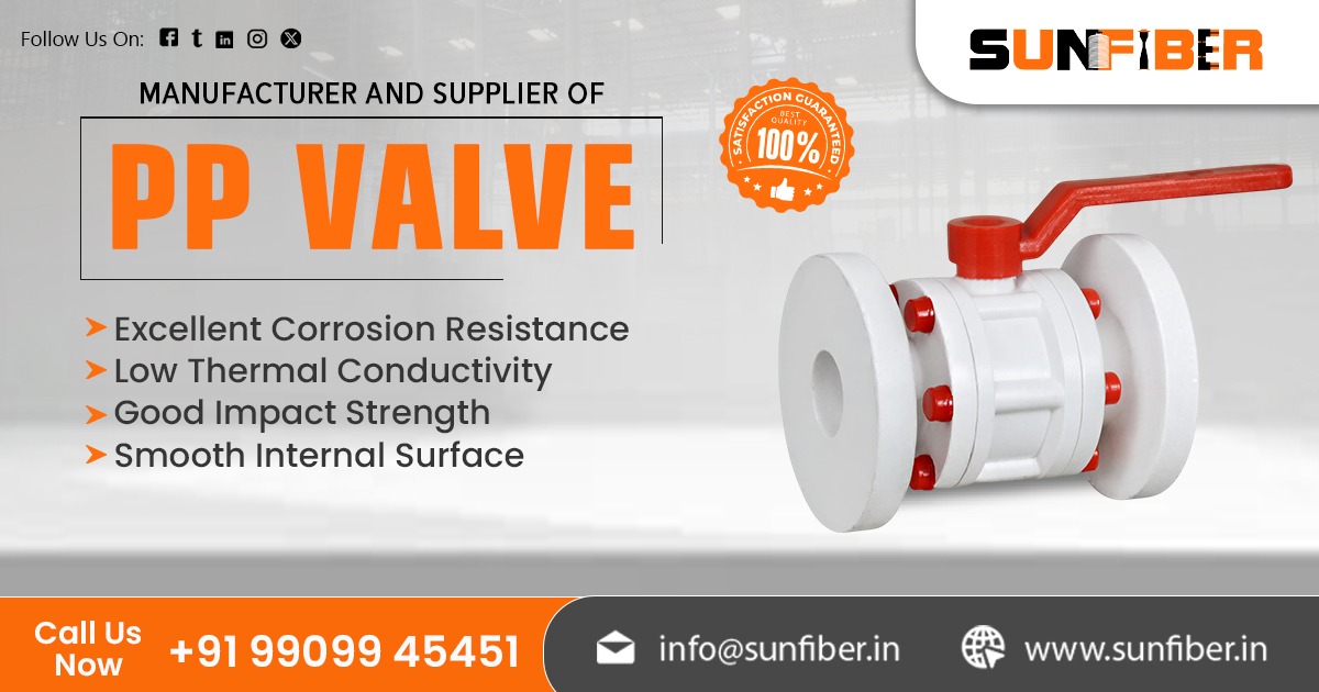 Leading Supplier Of PP Valve in India