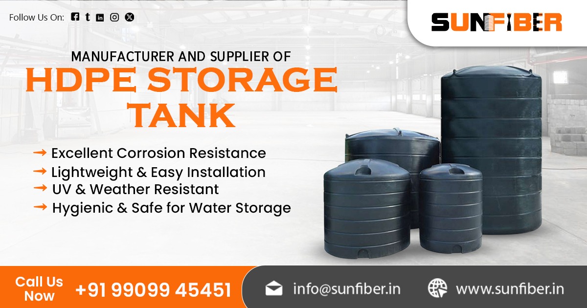 Leading HDPE Storage Tank Supplier in India