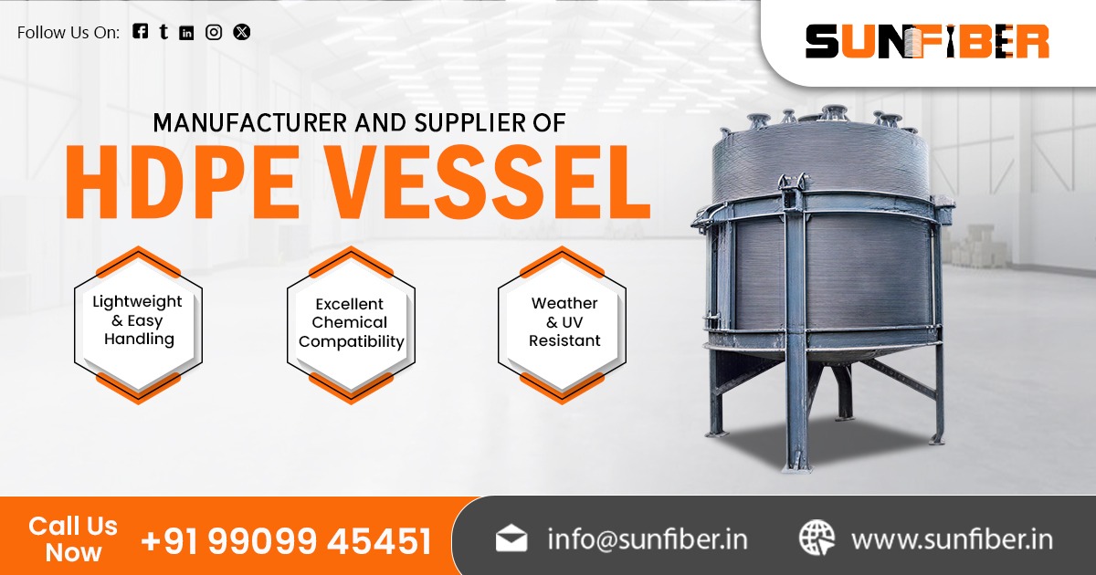 Trusted Supplier of HDPE Vessel in India