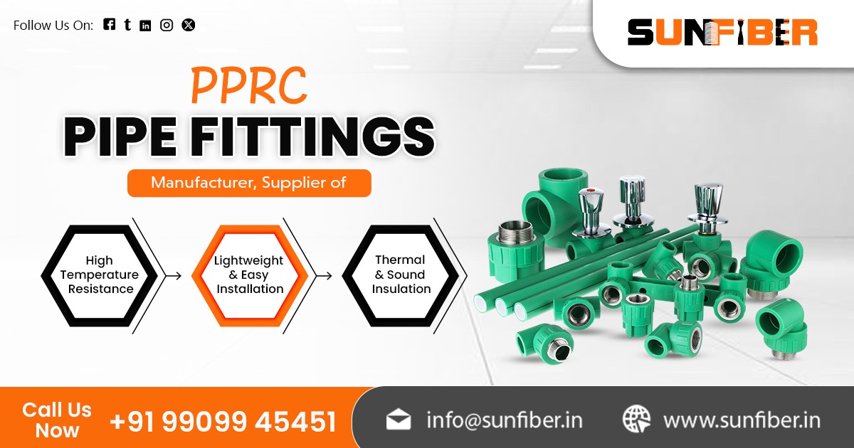 Trusted Supplier of PPRC Pipes and Fittings in India