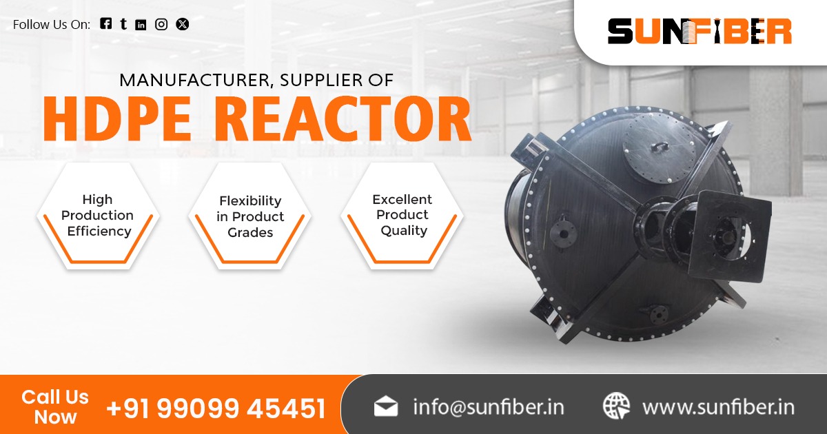 Trusted Supplier of HDPE Reactor in India