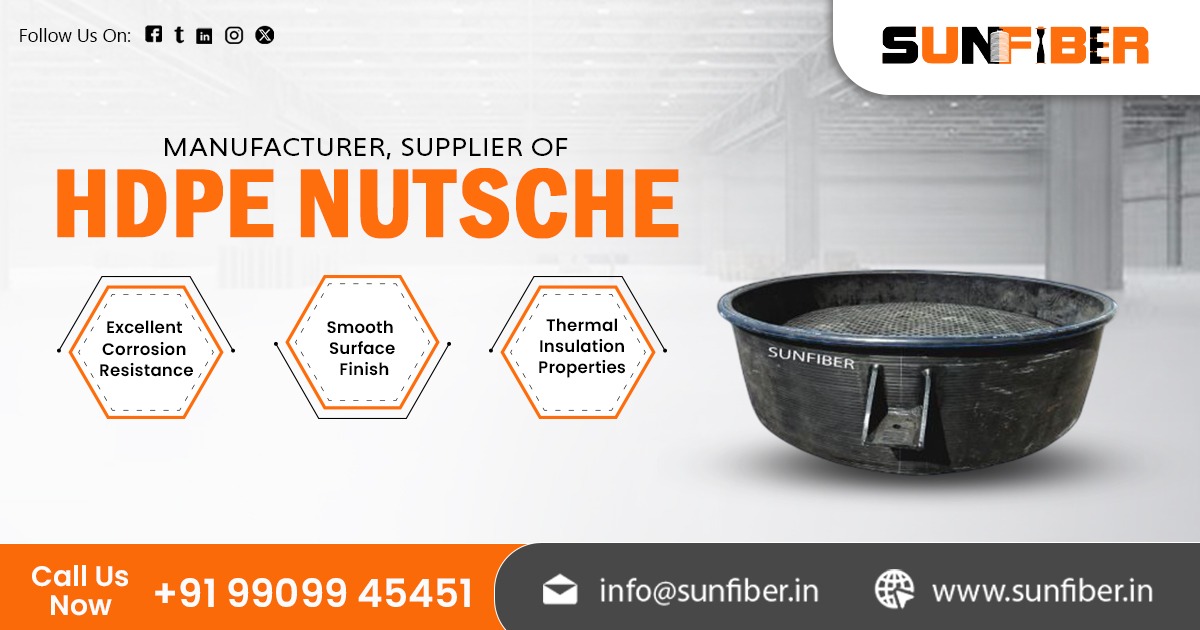 Trusted Supplier Of HDPE Nutsche in India