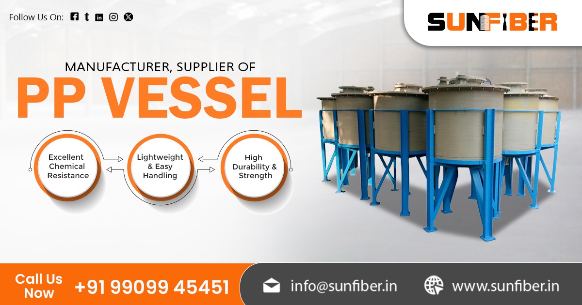 Trusted Supplier of PP Vessel in India