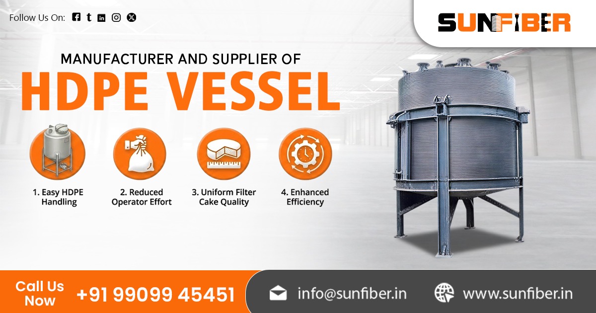 Industrial Supplier of HDPE Vessel In India