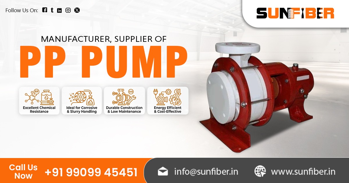 Sunfiber PP Pumps Manufacturers In India