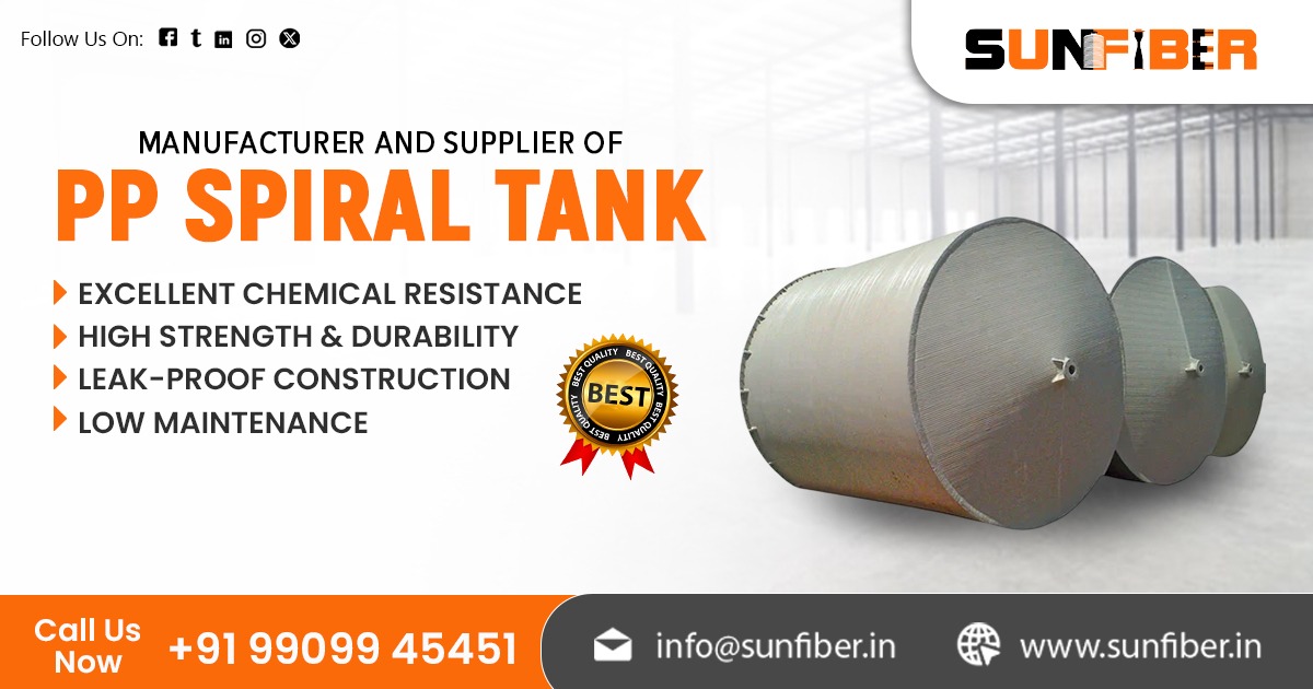 PP Spiral Tank by Sunfiber – Corrosion-resistant and durable storage solution