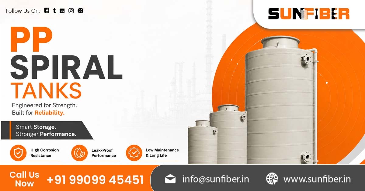 Top-Quality PP Spiral Tanks in India