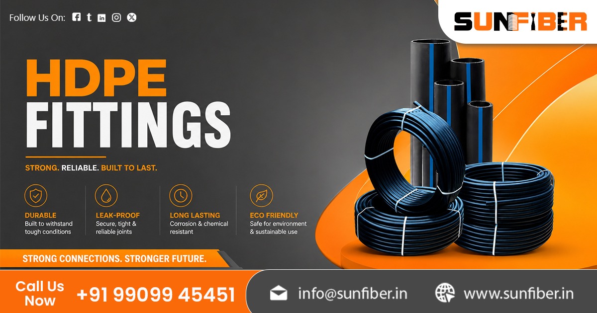 Premium HDPE Fittings Supplier in India | Sunfiber