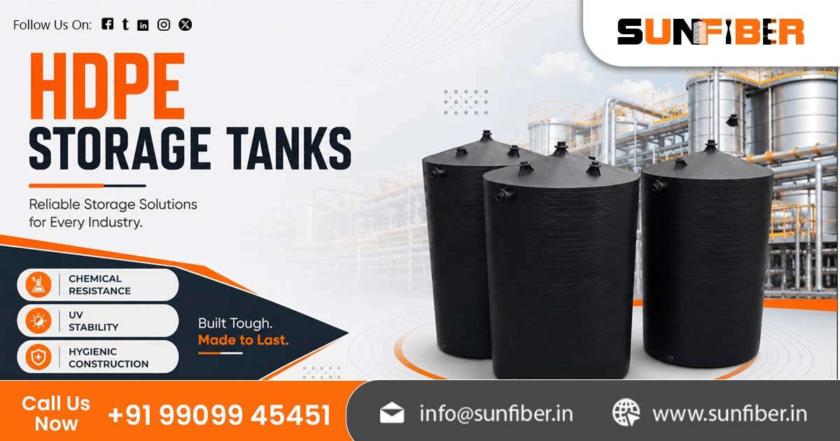 Industrial HDPE Storage tank in India