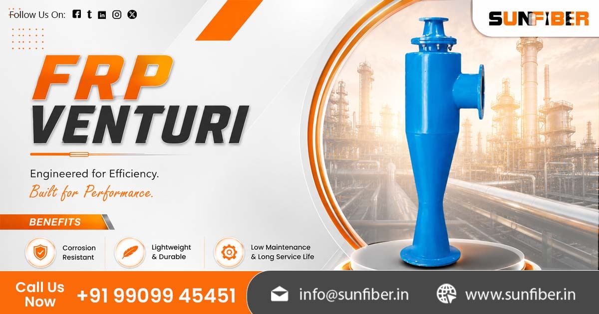 FRP Venturi Manufacturer in India | Sunfiber