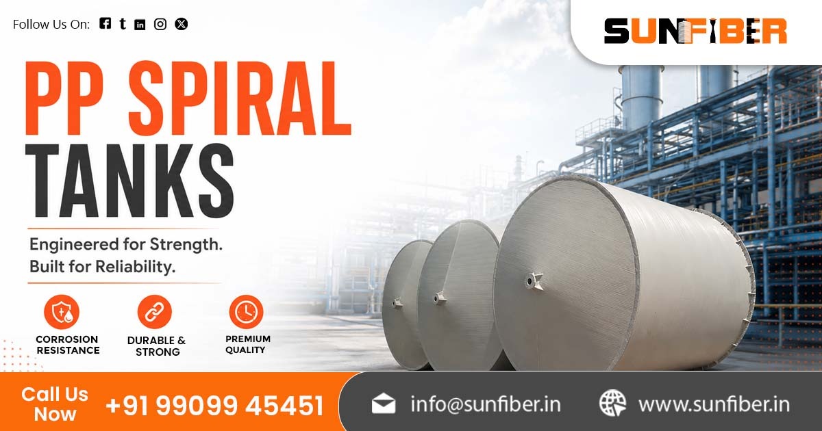 Leading PP Spiral Tanks Manufacturer and Supplier in India | Sunfiber