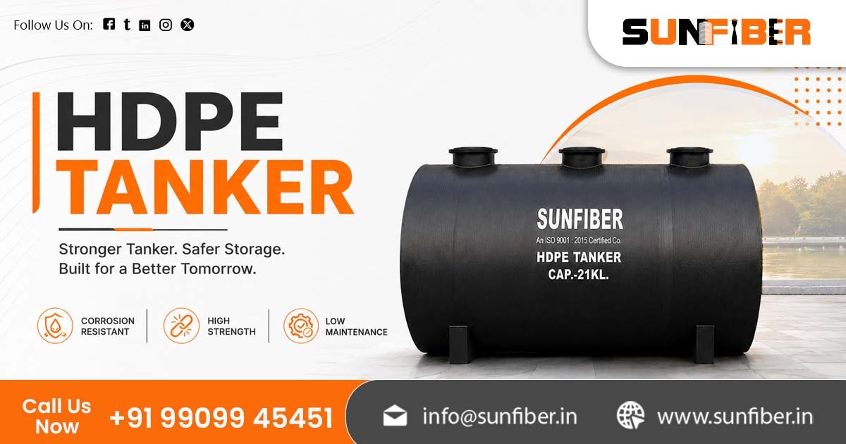 HDPE Transportation Tanker Manufacturer in India | Sunfiber